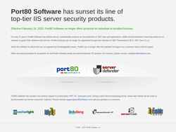 Screenshot port80software.com