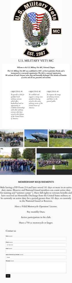 Screenshot usmvmc.org