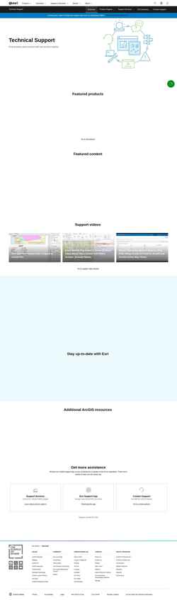 Скриншот support.esri.com