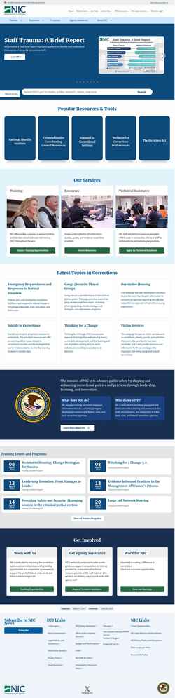 Screenshot nicic.gov