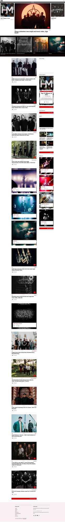 Captură de ecran hmmagazine.com