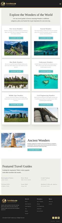 Schermafbeelding 7wonders.org