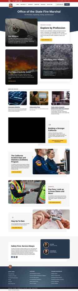 Skjermdump osfm.fire.ca.gov
