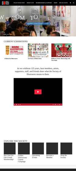 Captura de pantalla societyillustrators.org