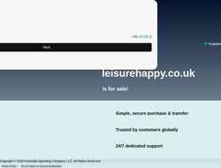 Captura de pantalla leisurehappy.co.uk