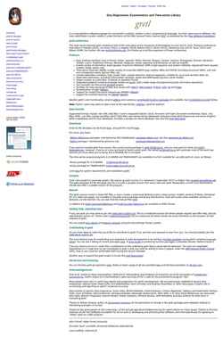Snímek obrazovky gretl.sourceforge.net