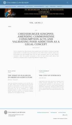 Снимак екрана columbialawreview.org