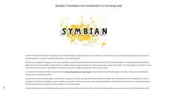 Screenshot licensing.symbian.org