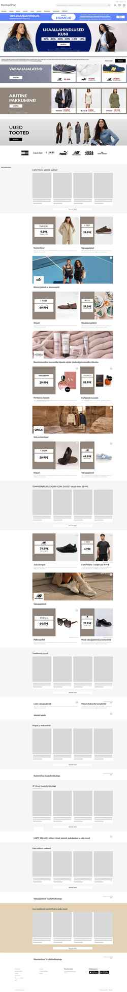 Captura de pantalla membershop.ee