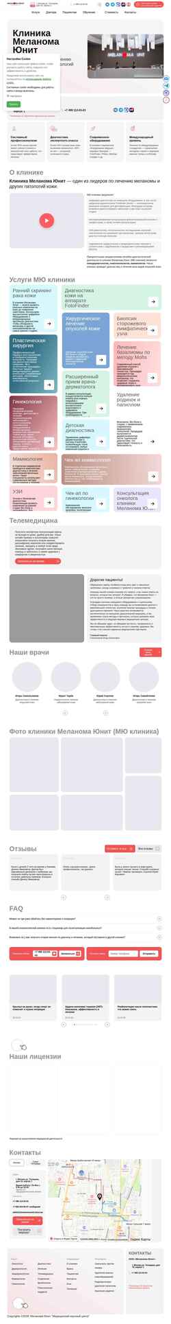 Captura de pantalla melanomaunit.moscow