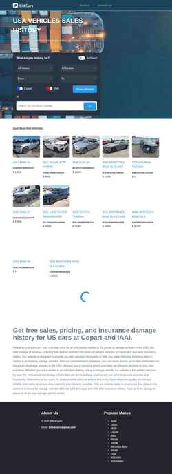Снимак екрана bidcars.pro