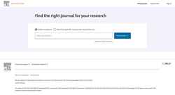 Képernyőkép journalfinder.elsevier.com