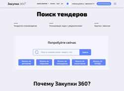 Скриншот zakupki360.ru