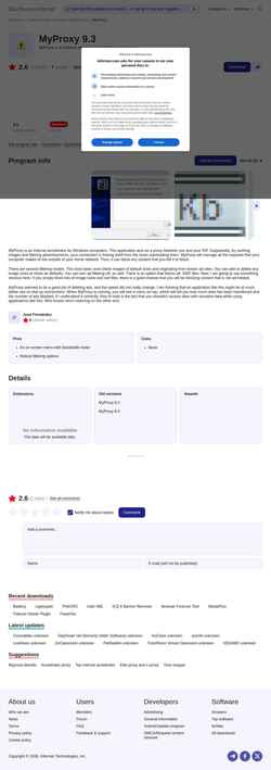 Screenshot myproxy.software.informer.com