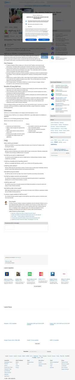 Screenshot myproxy.updatestar.com