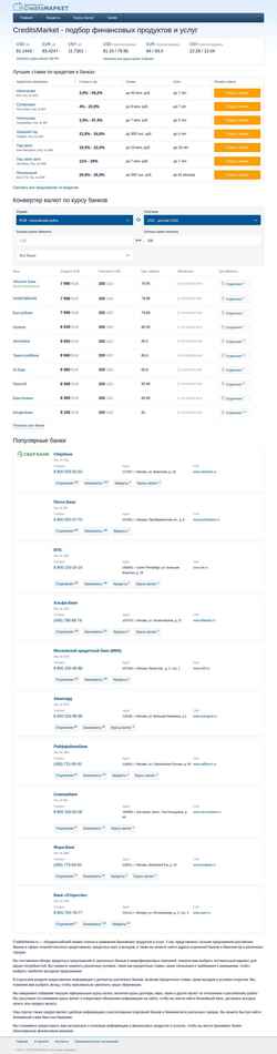 Screenshot creditsmarket.ru