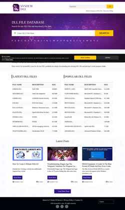 Snímek obrazovky systemdll.com