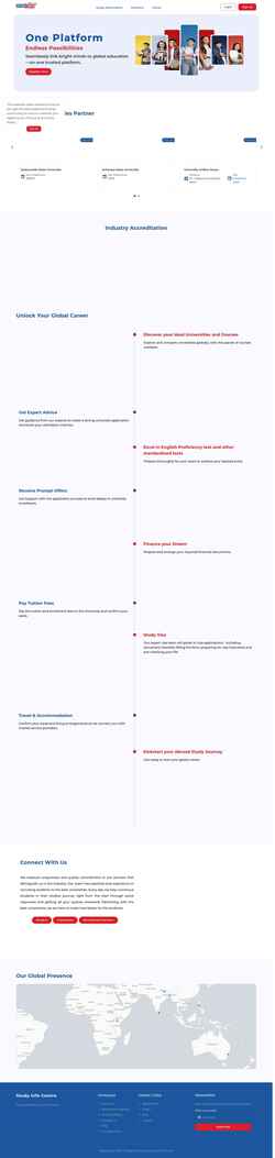 Skjermdump studyinfocentre.com