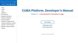 Schermafbeelding doc.cuba-platform.com