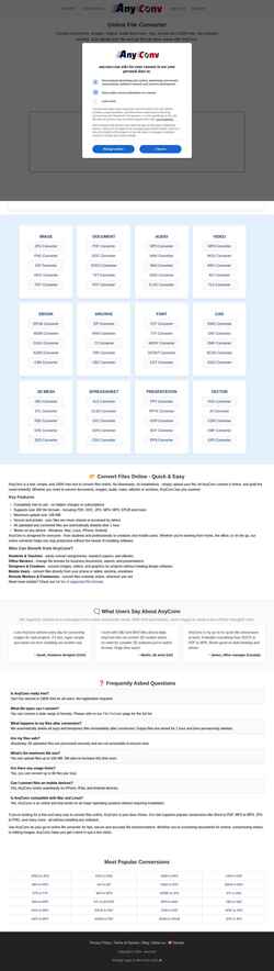 Zrzut ekranu anyconv.com
