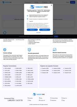 Schermata convertfree.com