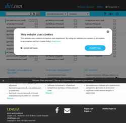Képernyőkép dict.com