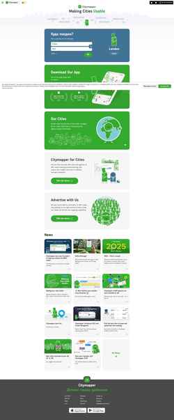 Captura de pantalla citymapper.com