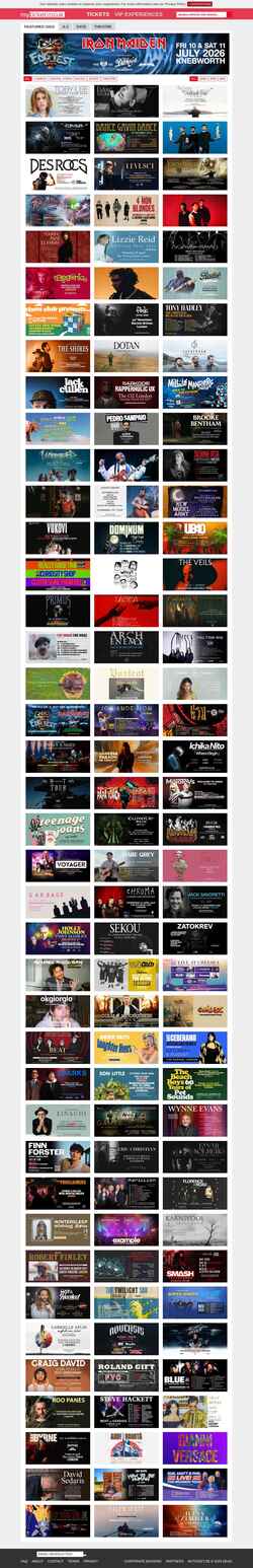 Schermata myticket.co.uk