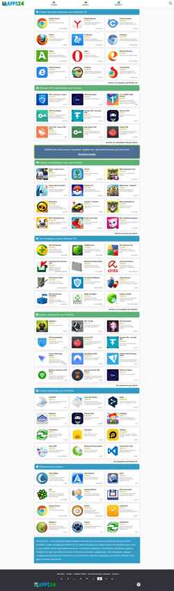 Snímek obrazovky apps24.org
