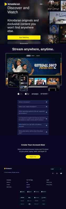 Captura de pantalla kinodaran.com