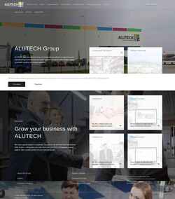 Zrzut ekranu alutech-group.com