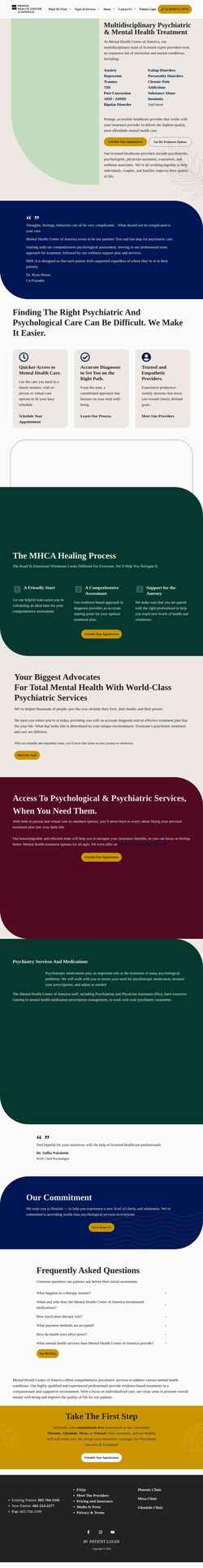 Zrzut ekranu mentalhealthcenter.com