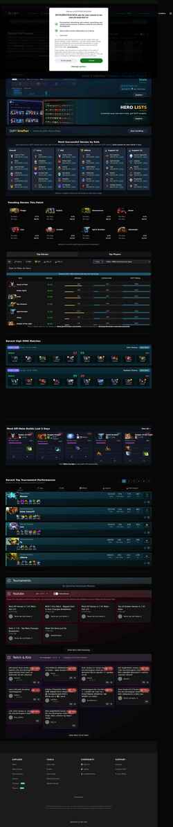 Screenshot dota2protracker.com