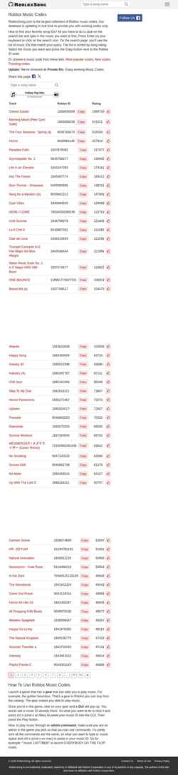 Screenshot robloxsong.com