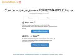 Snímek obrazovky perfect-radio.ru