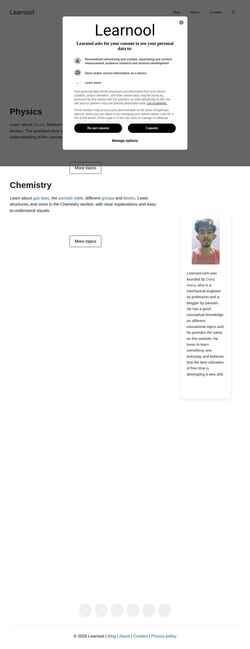 Snimka zaslona learnool.com