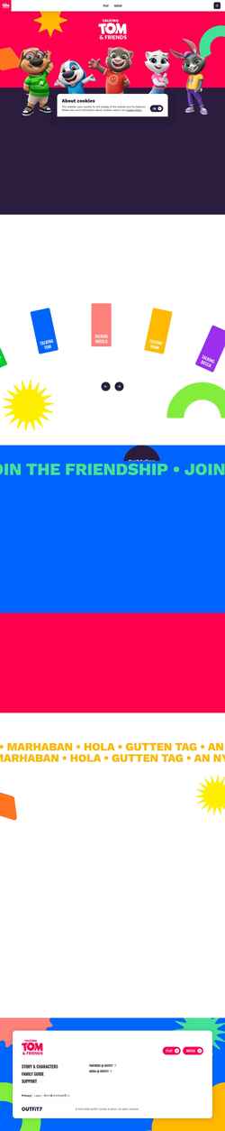Скриншот talkingtomandfriends.com