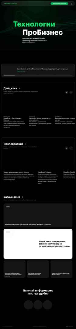 Ekran görüntüsü tech.megafon.ru