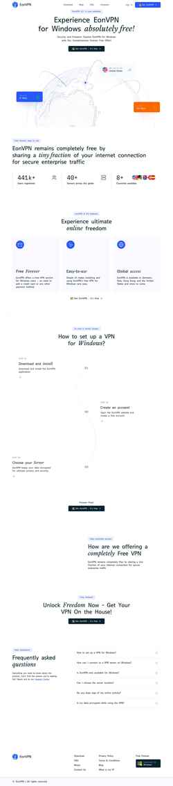 Ekraanipilt eonvpn.com