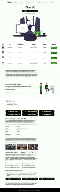 Снимак екрана directx-drivers.ru
