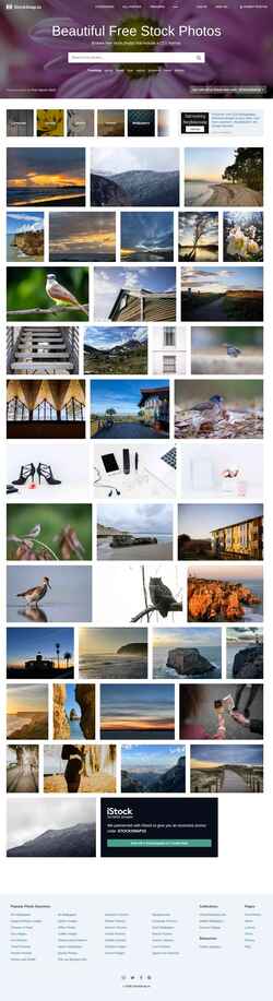 スクリーンショット stocksnap.io