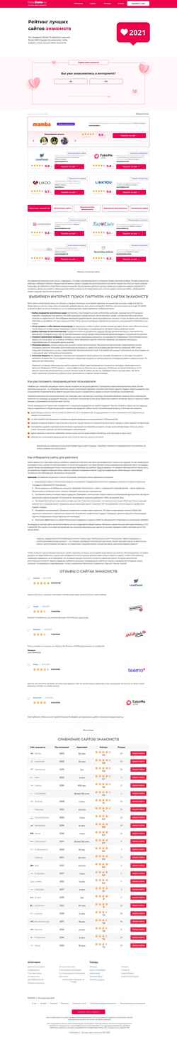 Скриншот ratedate.ru