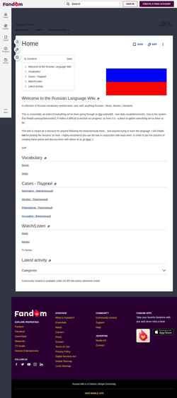Skjermdump russian.fandom.com