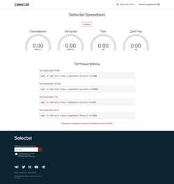 Ekran görüntüsü speedtest.selectel.ru