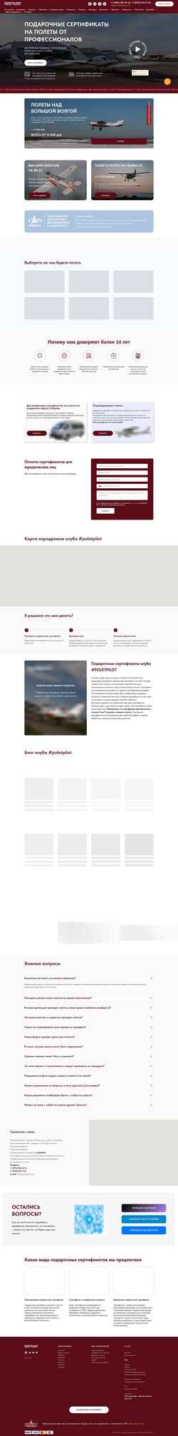 Posnetek zaslona poletpilot.com