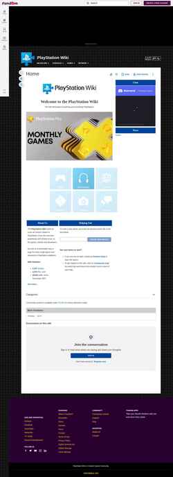 Снимак екрана playstation.fandom.com