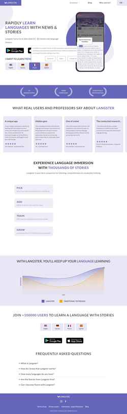 Скриншот langster.netlify.app