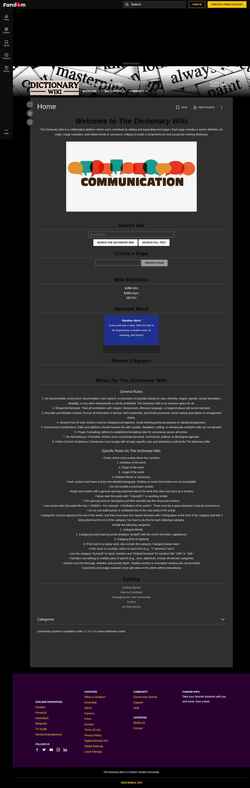 Екранна снимка the-dictionary.fandom.com