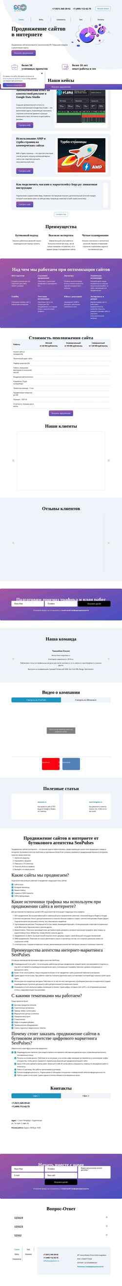 Ekraanipilt seopulses.ru