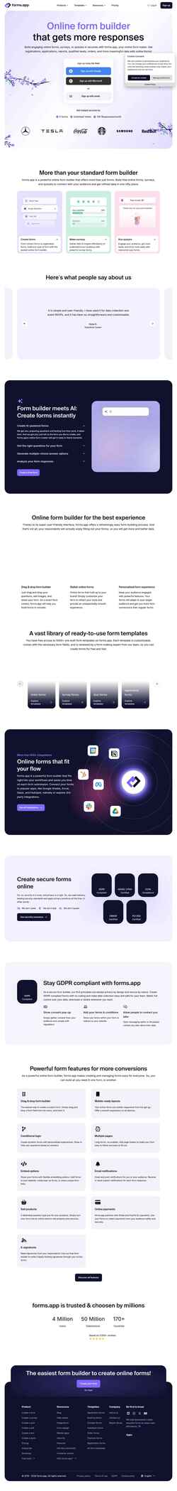 Στιγμιότυπο οθόνης forms.app